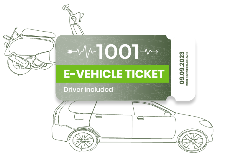 Ticket: 1 x E-VEHICLE (driver included)